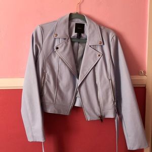 Blue pleather jacket